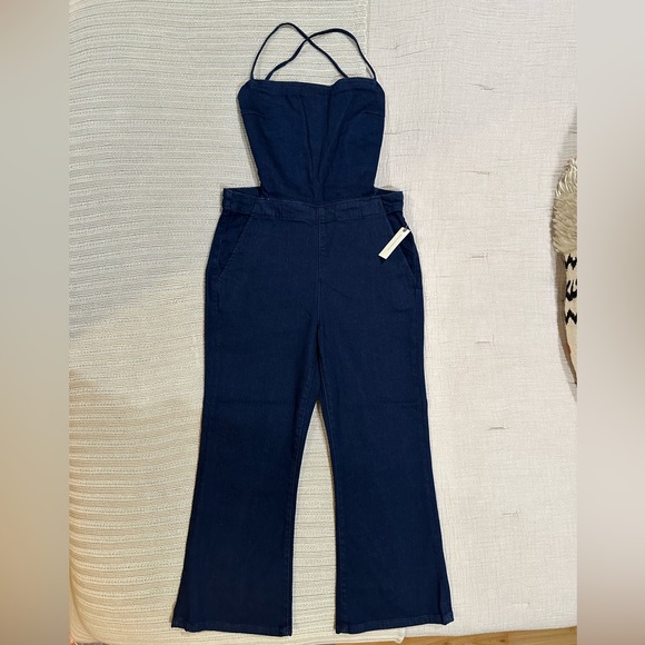 Pilcro Open-Back Denim Jumpsuit - Picture 5 of 9